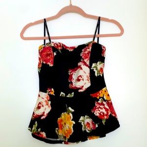 Floral Peplum Top